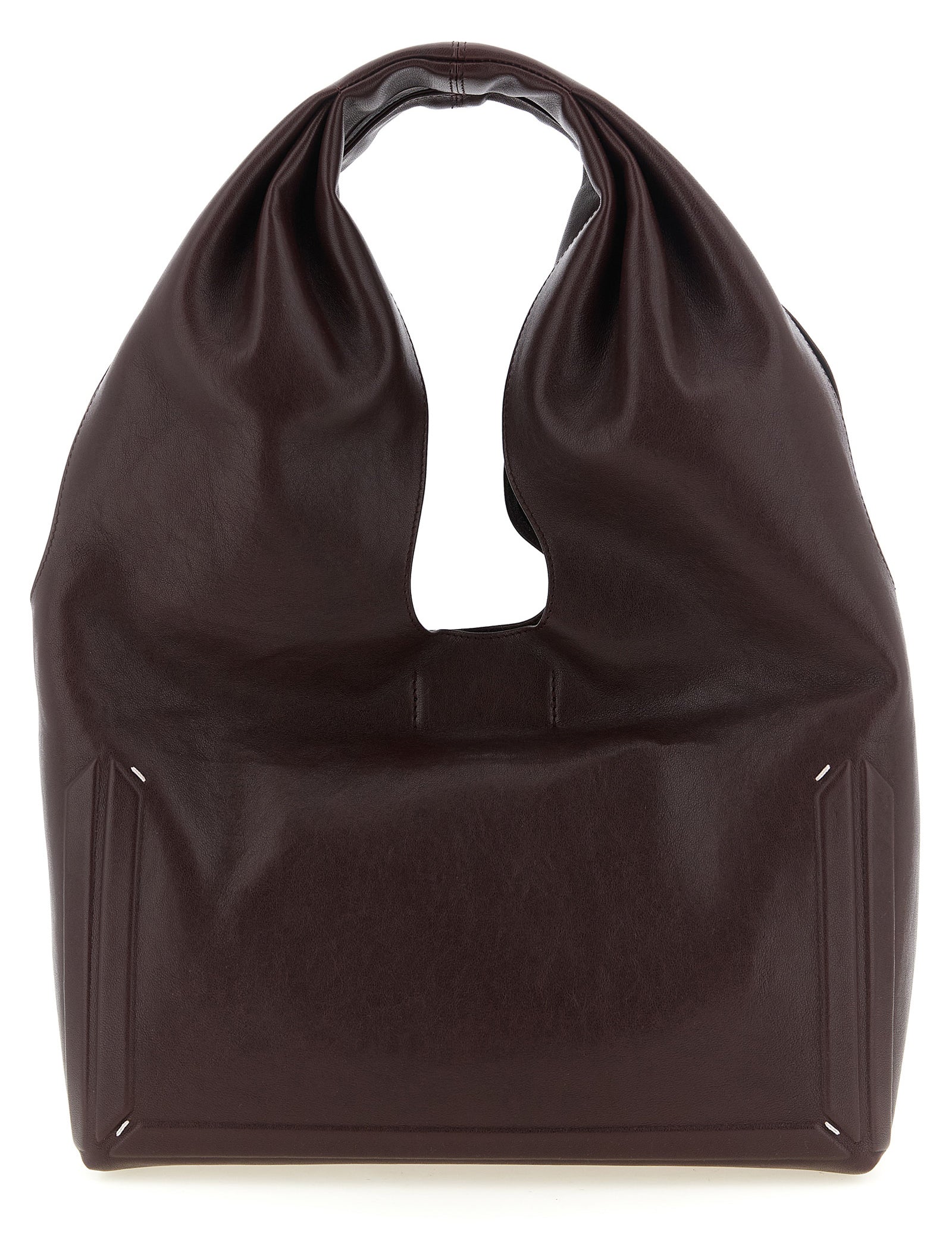 Maison Margiela Bordeaux Lambskin Shoulder Bag