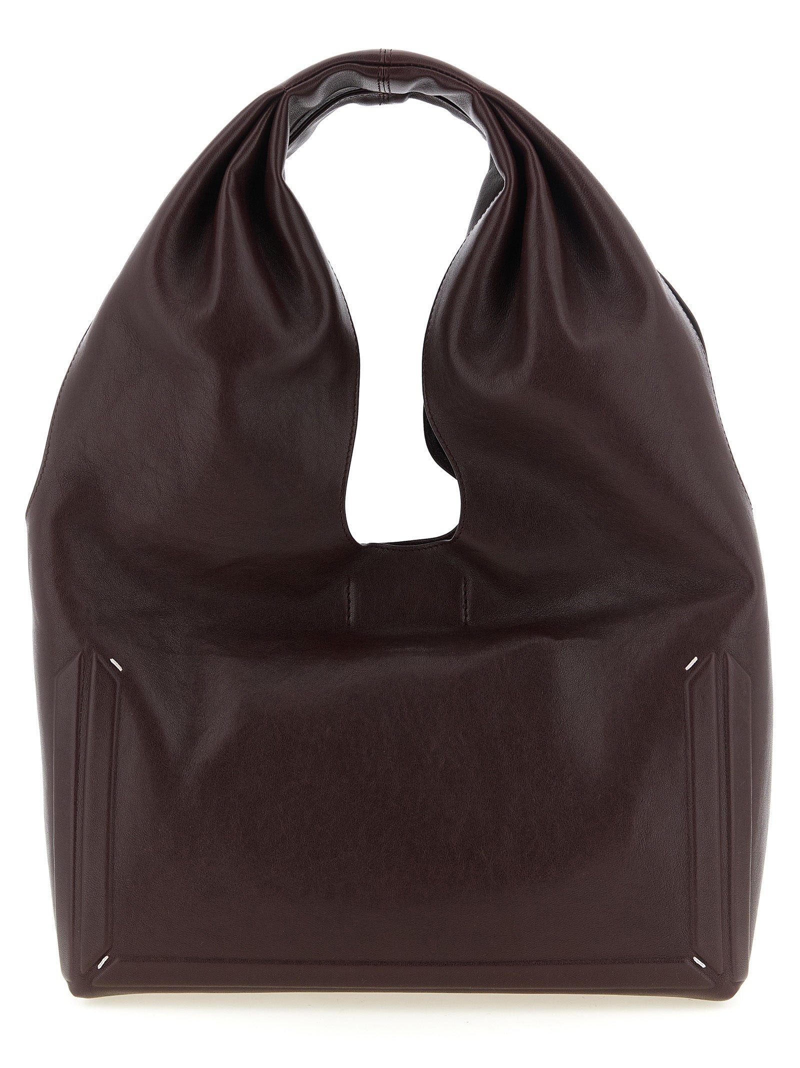 Maison Margiela Bordeaux Lambskin Shoulder Bag