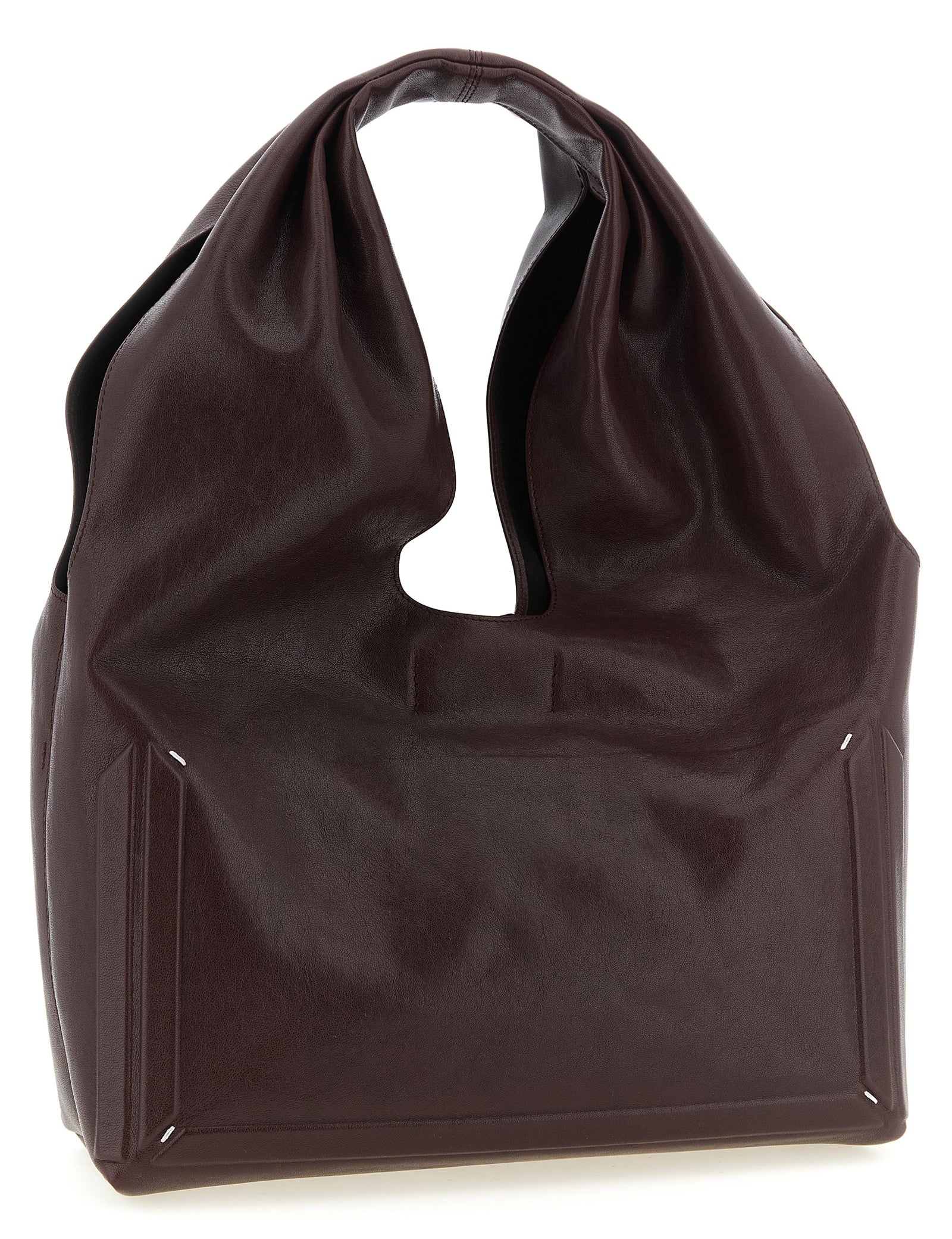 Maison Margiela Bordeaux Lambskin Shoulder Bag