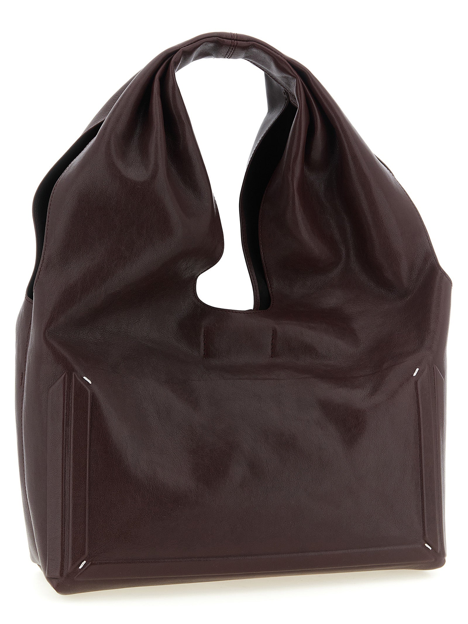 Maison Margiela Bordeaux Lambskin Shoulder Bag