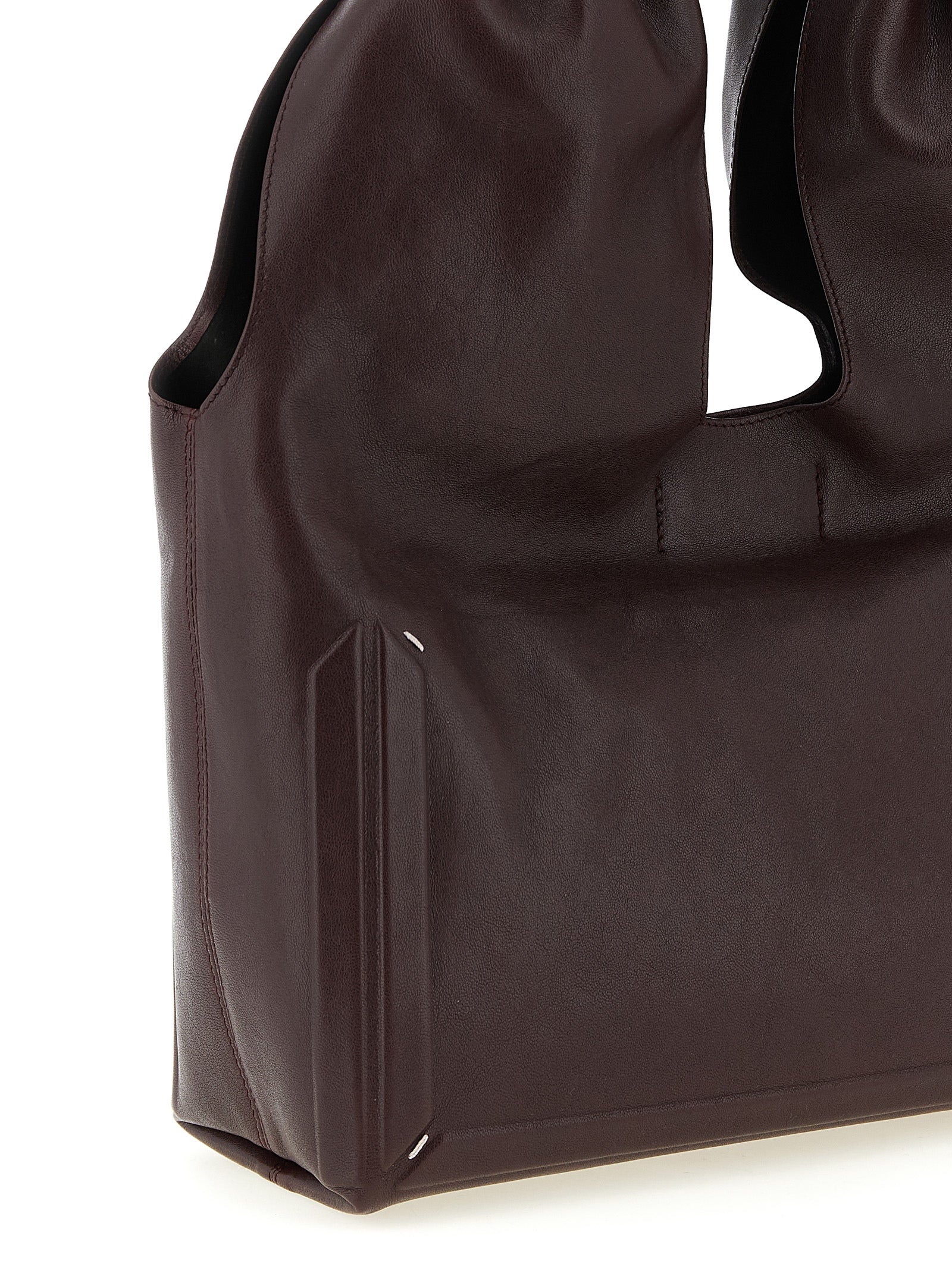 Maison Margiela Bordeaux Lambskin Shoulder Bag