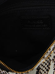 PINKO Gray Calfskin Crossbody Bag