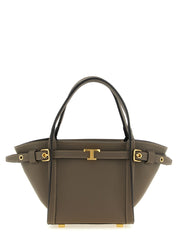 Tod's Gray Calfskin Tote Bag