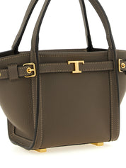 Tod's Gray Calfskin Tote Bag