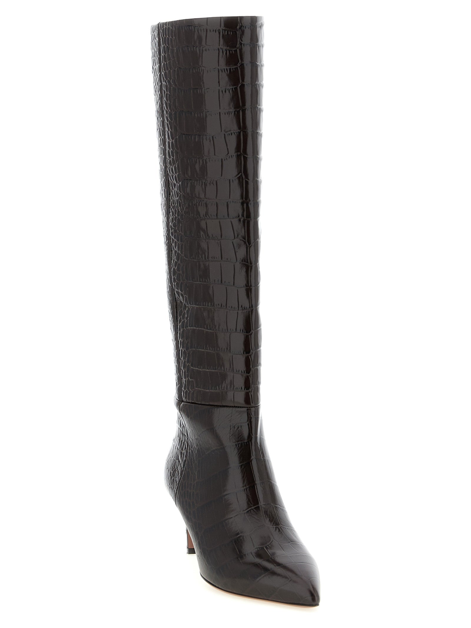 Paris Texas Brown Calfskin Over The Knee Boots
