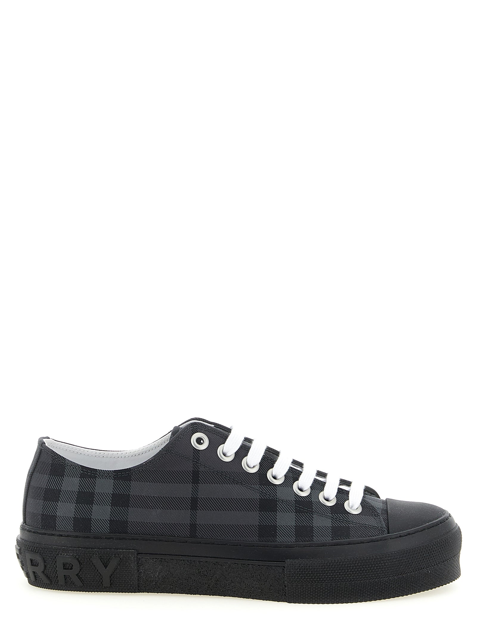 Burberry Gray Polyamide Low Top Sneakers