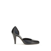 The Row Black Lambskin Pumps