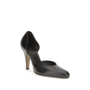 The Row Black Lambskin Pumps