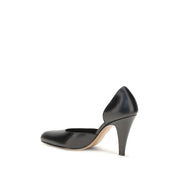The Row Black Lambskin Pumps