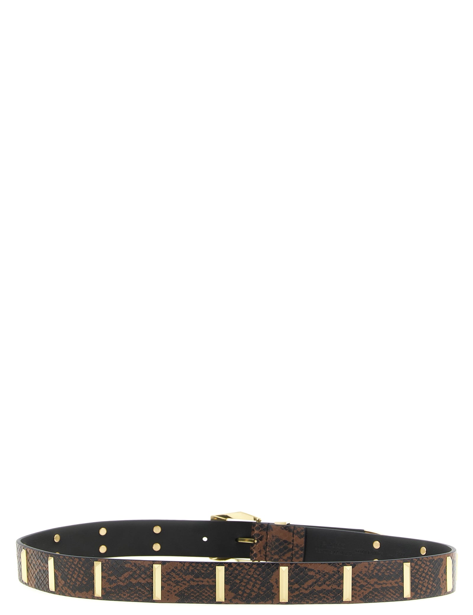 PINKO Gray Calfskin Regular Belt