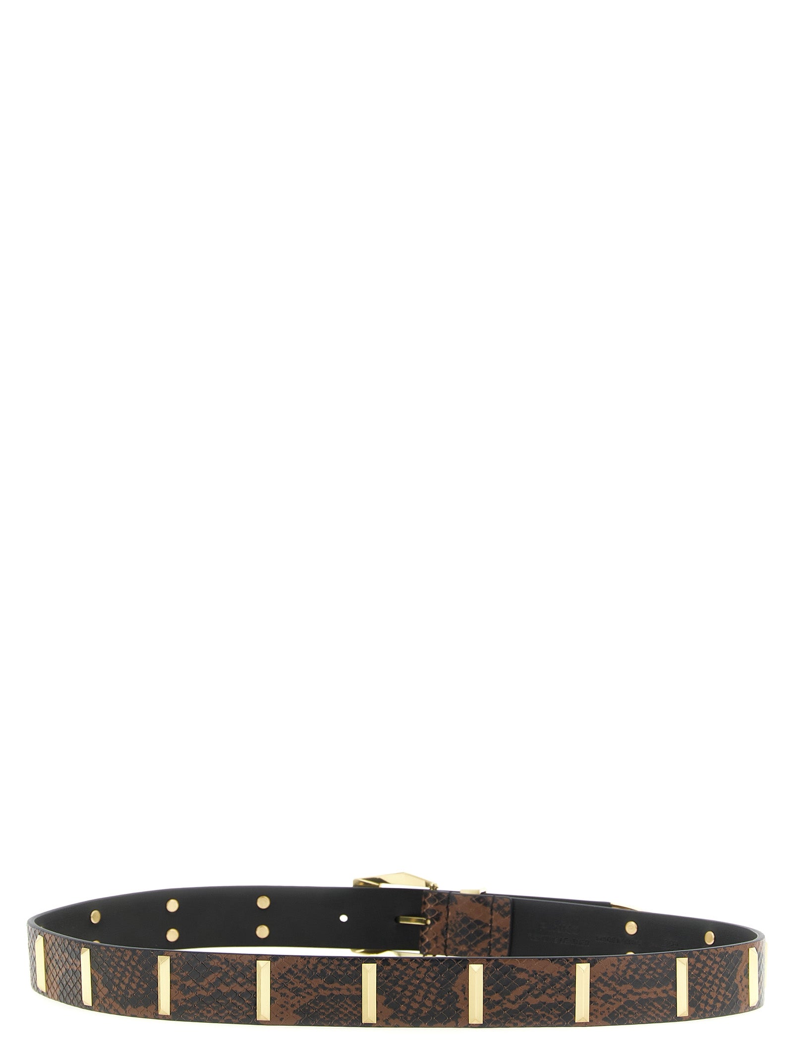 PINKO Gray Calfskin Regular Belt