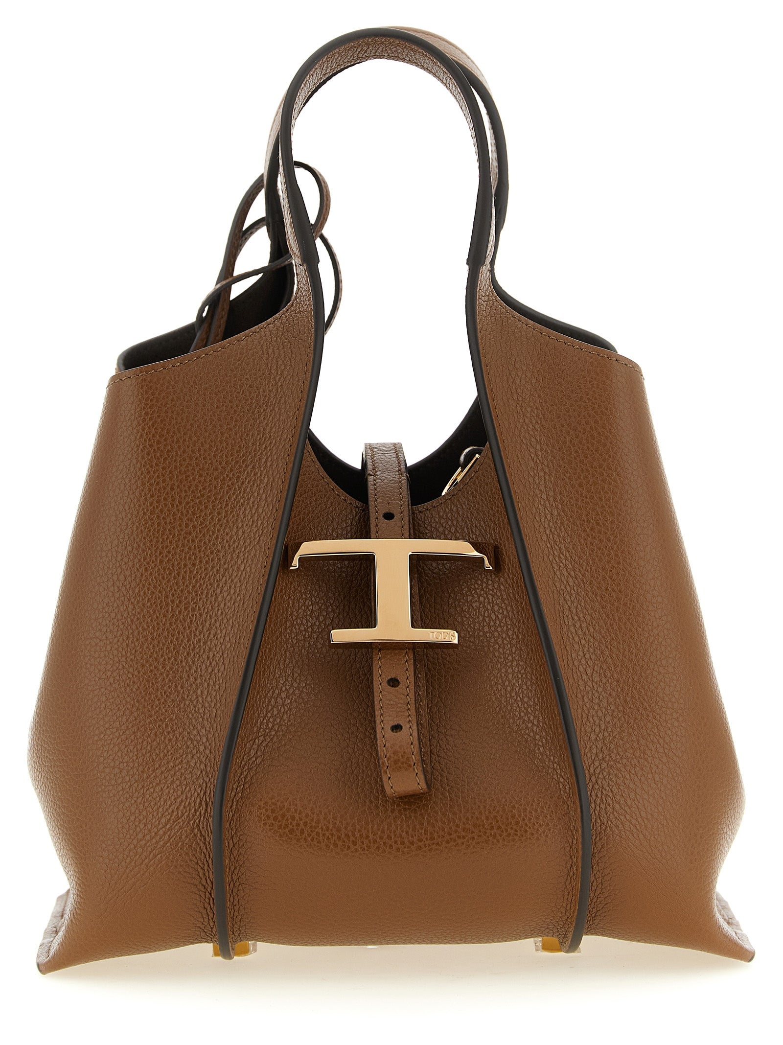 Tod's Brown Calfskin Mini Handbag