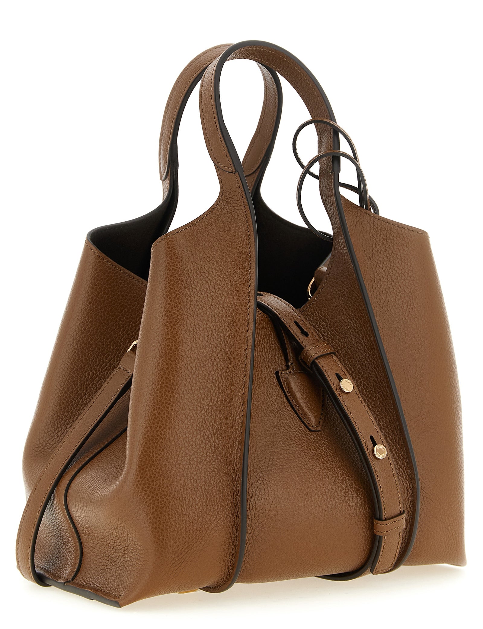Tod's Brown Calfskin Mini Handbag