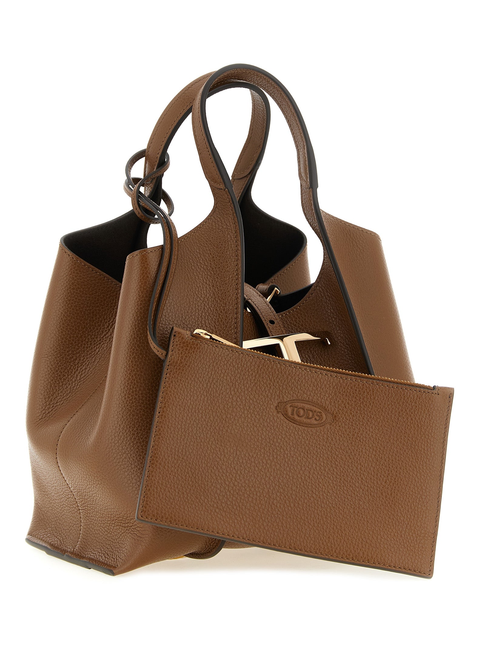 Tod's Brown Calfskin Mini Handbag