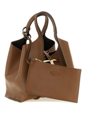 Tod's Brown Calfskin Mini Handbag