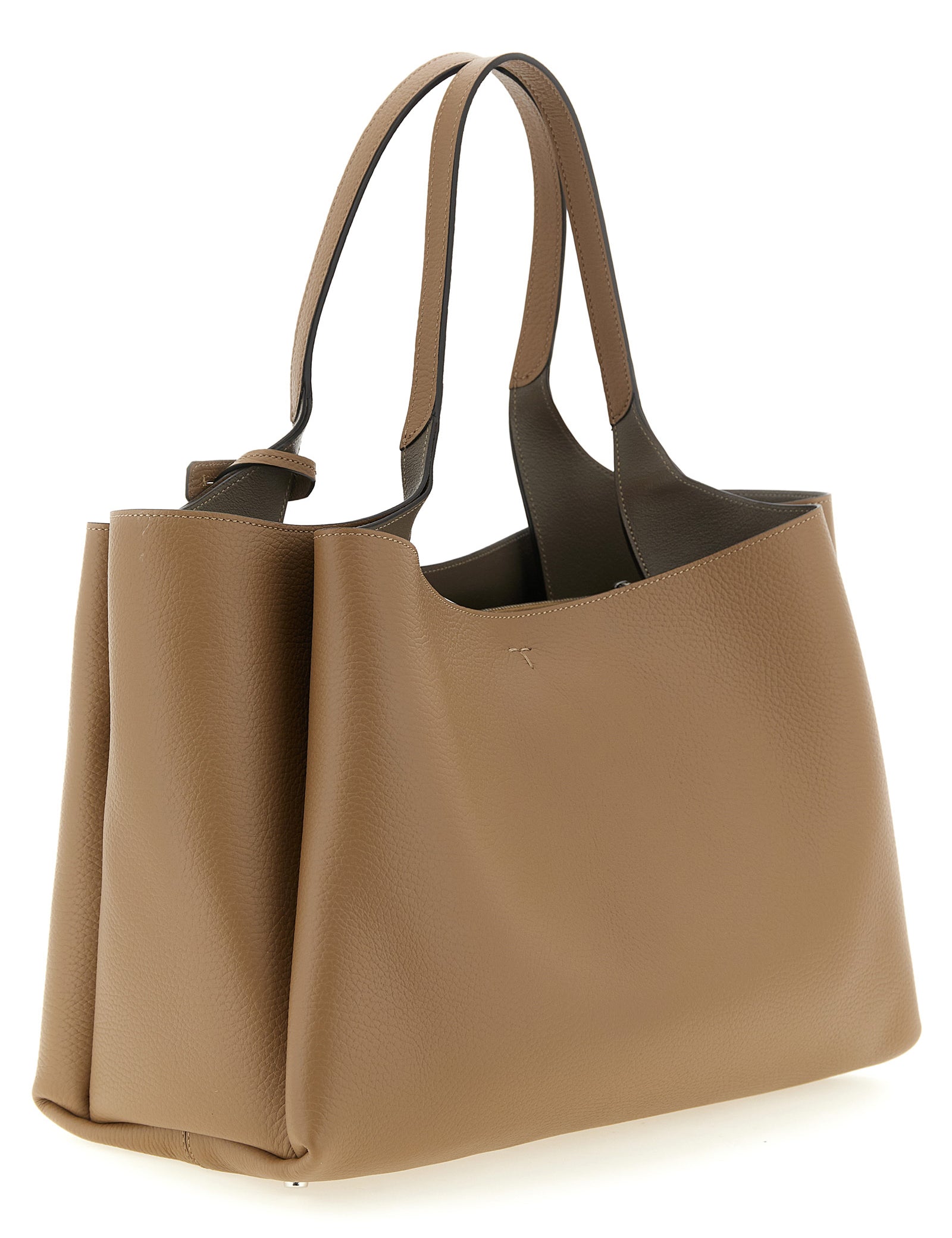 Tod's Brown Calfskin Tote Bag