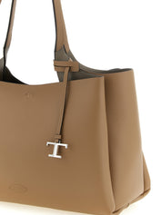 Tod's Brown Calfskin Tote Bag