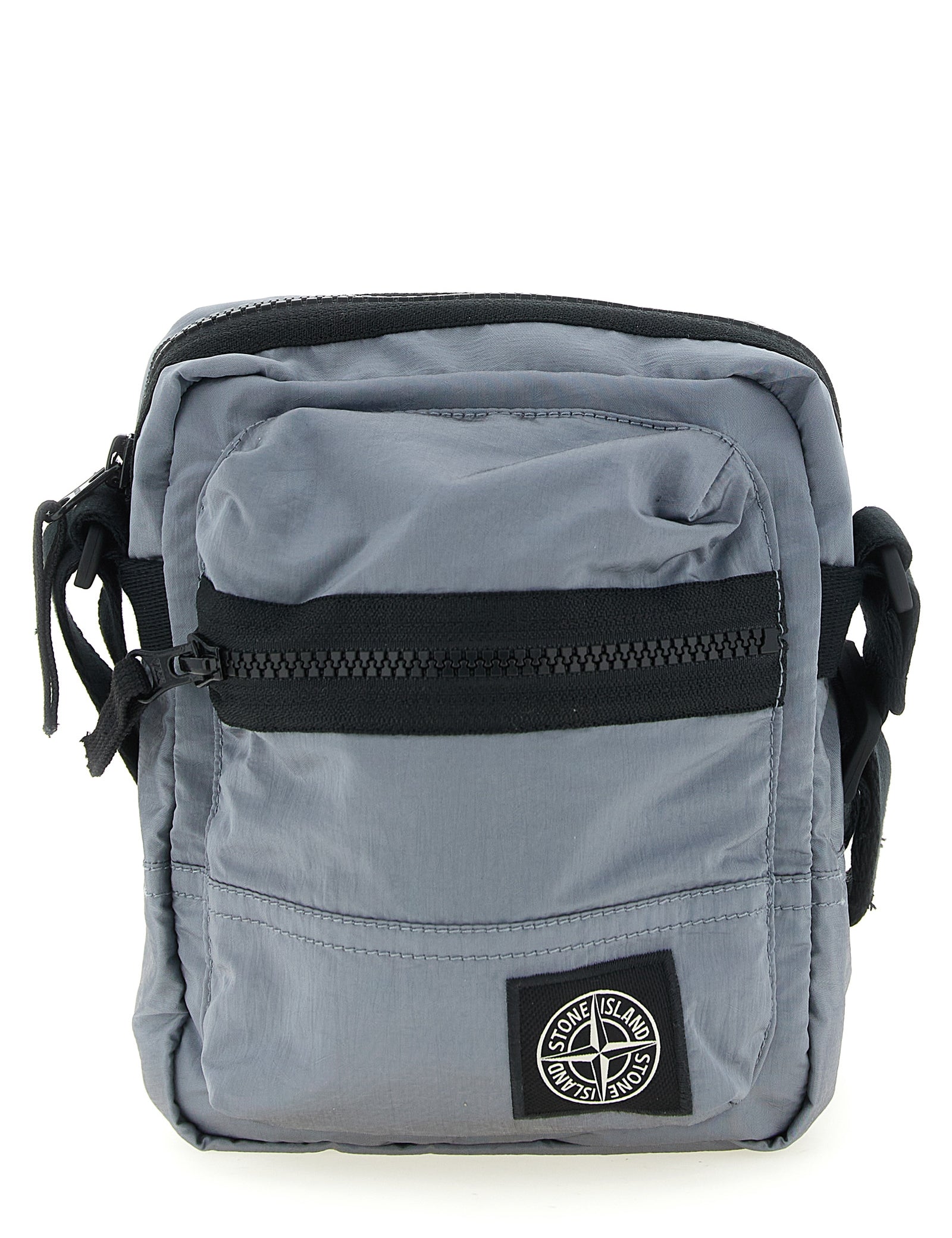 Stone Island Gray Nylon Metal Crossbody Bag