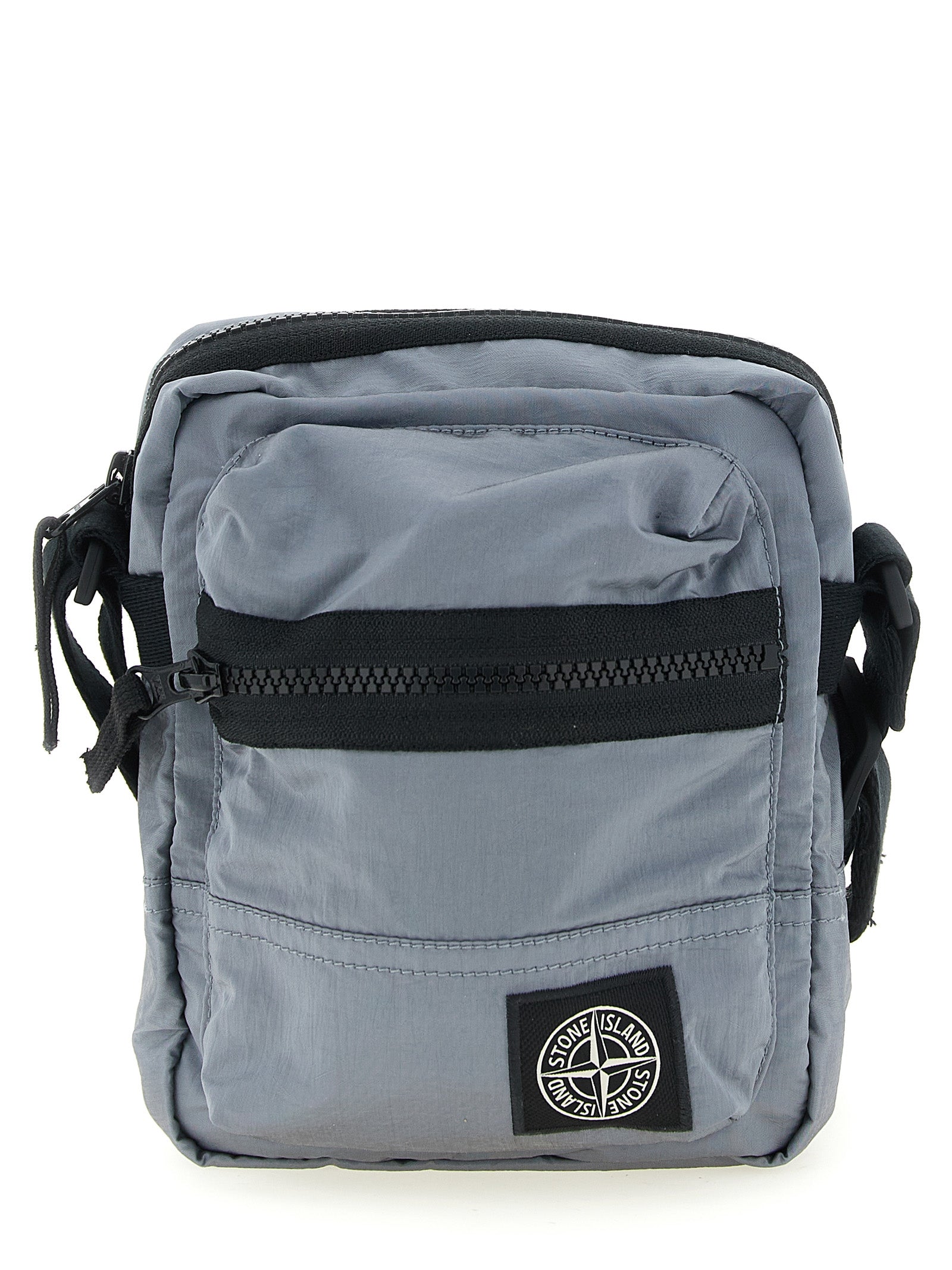 Stone Island Gray Nylon Metal Crossbody Bag