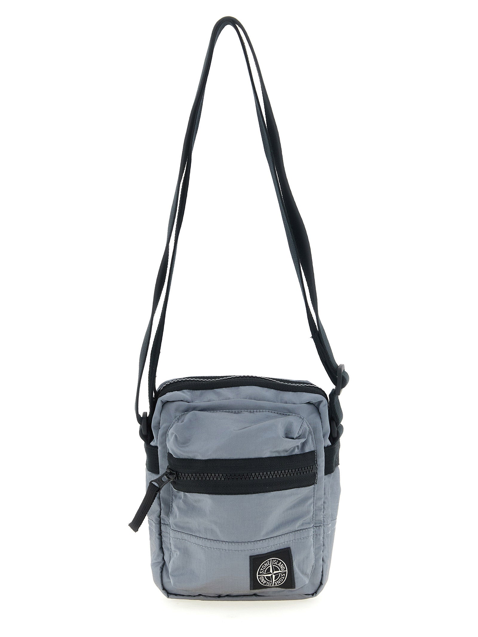 Stone Island Gray Nylon Metal Crossbody Bag