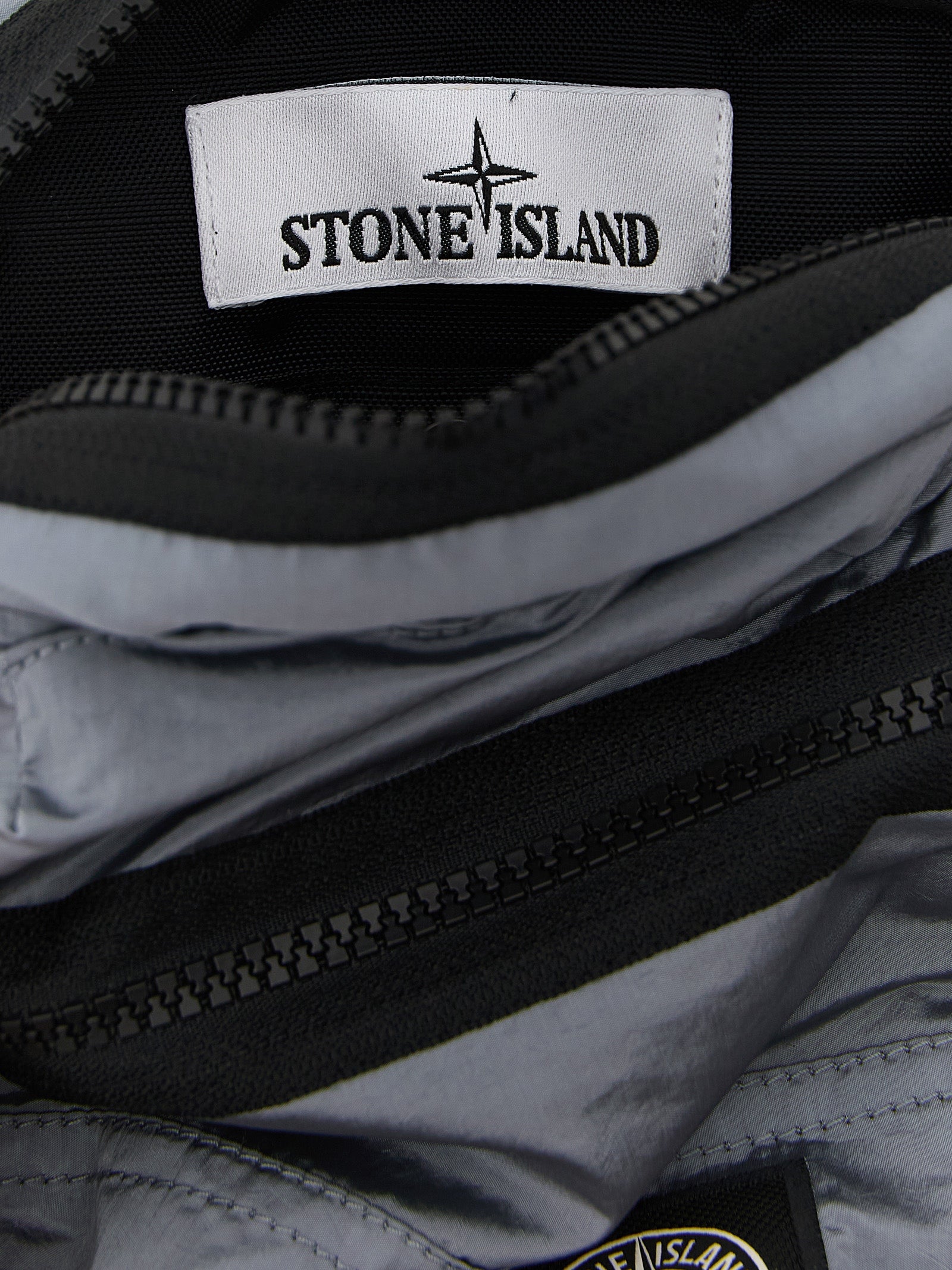 Stone Island Gray Nylon Metal Crossbody Bag