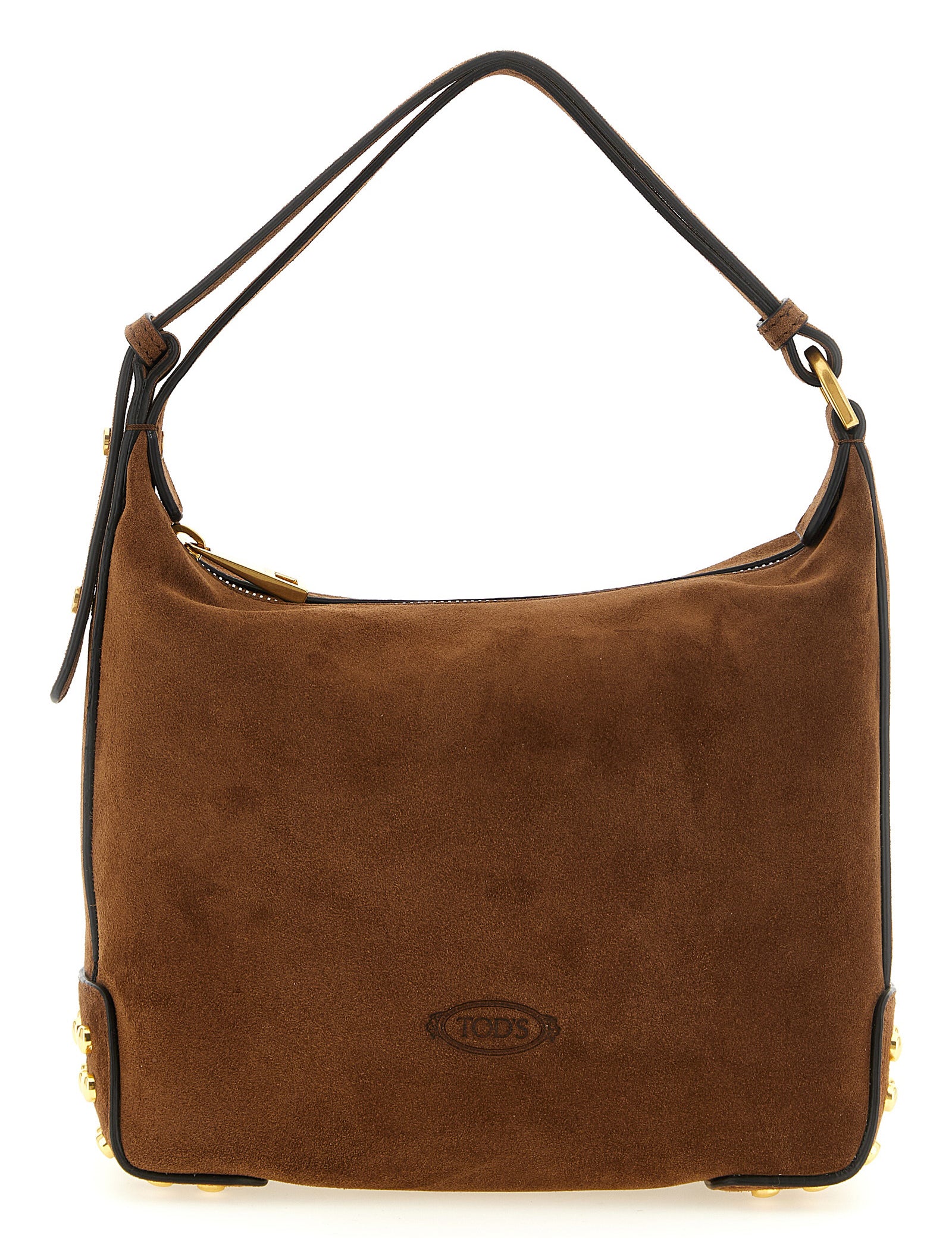 Tod's Brown Calfskin Shoulder Bag