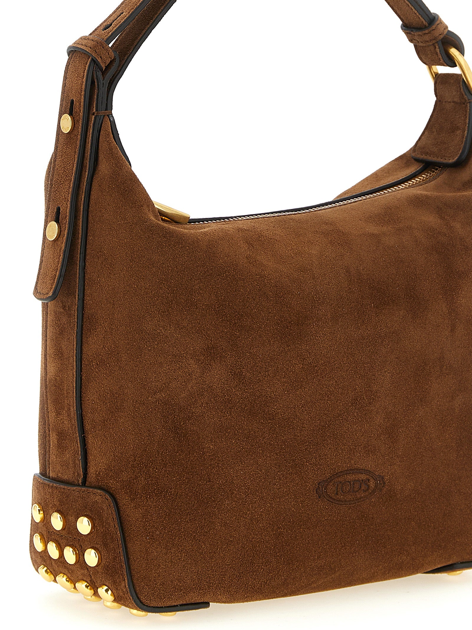Tod's Brown Calfskin Shoulder Bag