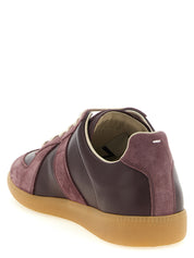 Maison Margiela Bordeaux Calfskin Low Top Sneakers