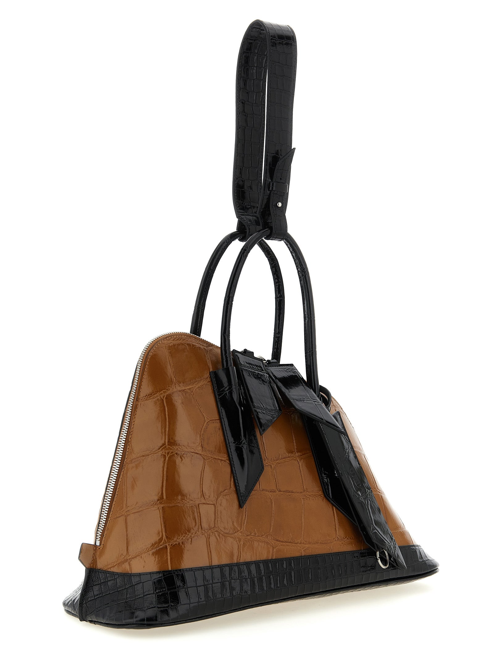 The Attico Brown Calf Leather Handbag