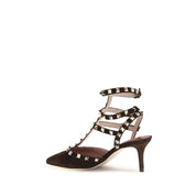 Valentino Garavani Brown Suede High Heel Pumps
