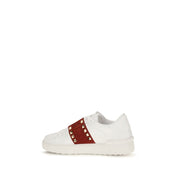 Valentino Garavani White Calf Leather Low Top Sneakers