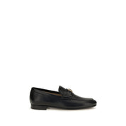 Valentino Garavani Black Calf Leather Loafers