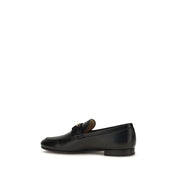 Valentino Garavani Black Calf Leather Loafers
