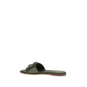 Valentino Garavani Bicolor Calf Leather Slide Sandals