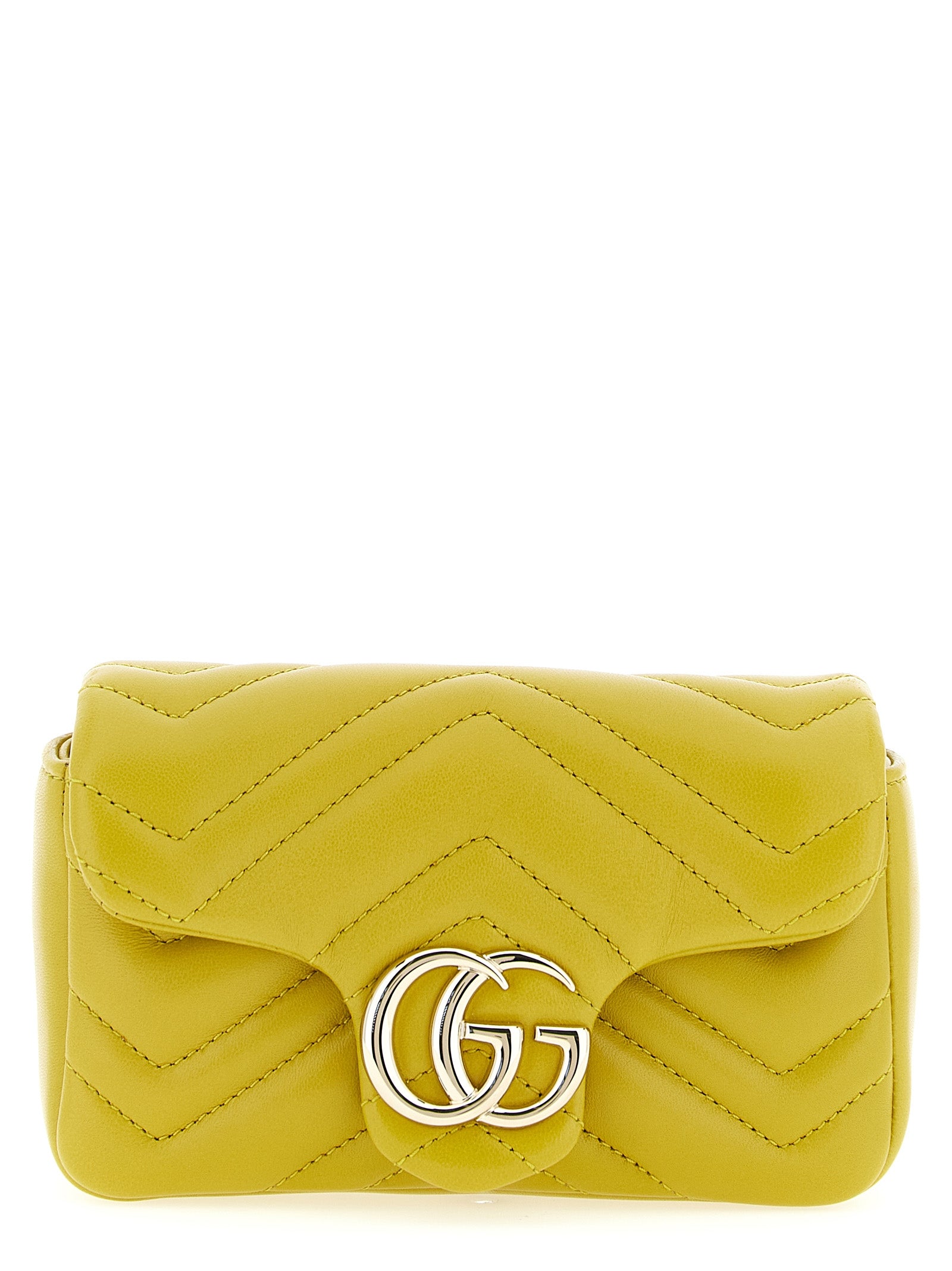 Gucci Yellow Lamb Leather Shoulder Bag
