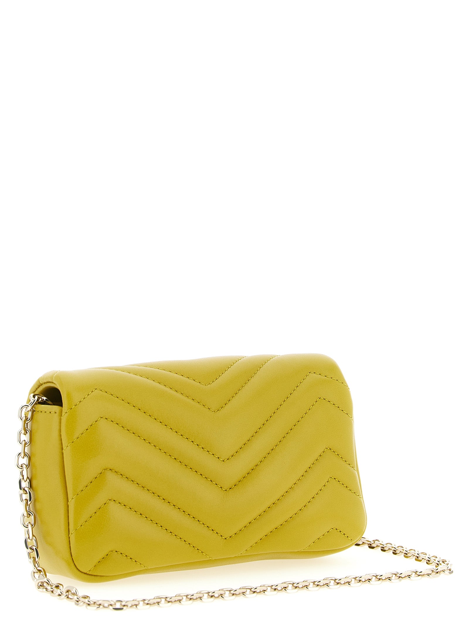 Gucci Yellow Lamb Leather Shoulder Bag