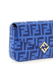 Fendi Blue Calfskin Wallet on Chain
