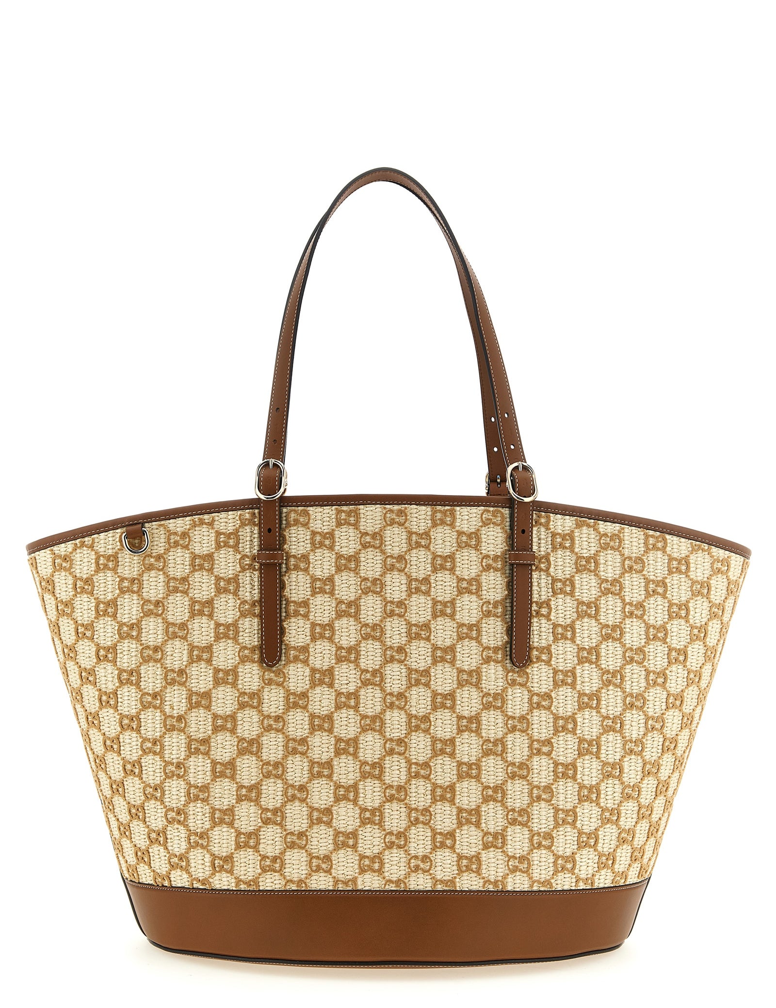 Gucci Brown Cotton Blend Handbag