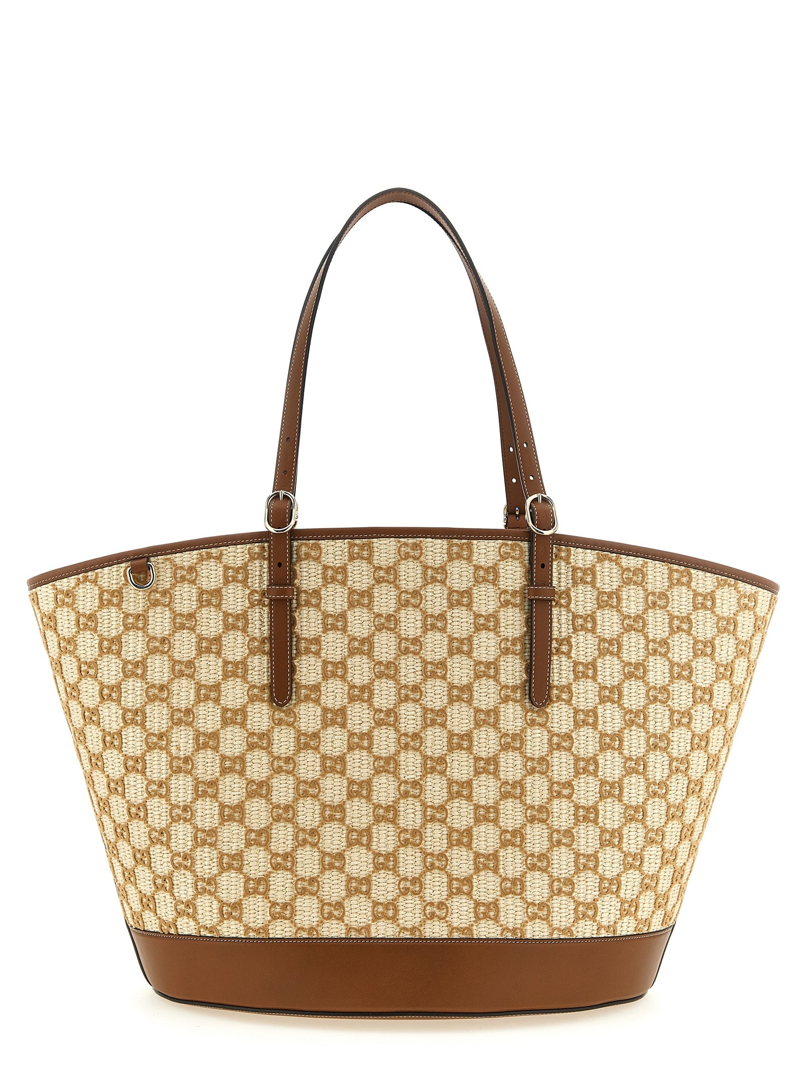 Gucci Brown Cotton Blend Handbag