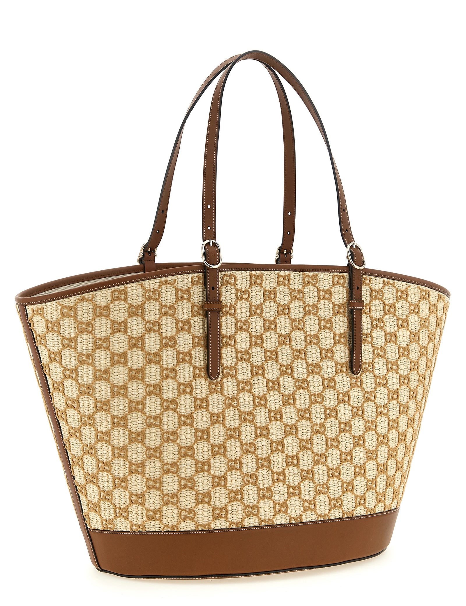 Gucci Brown Cotton Blend Handbag