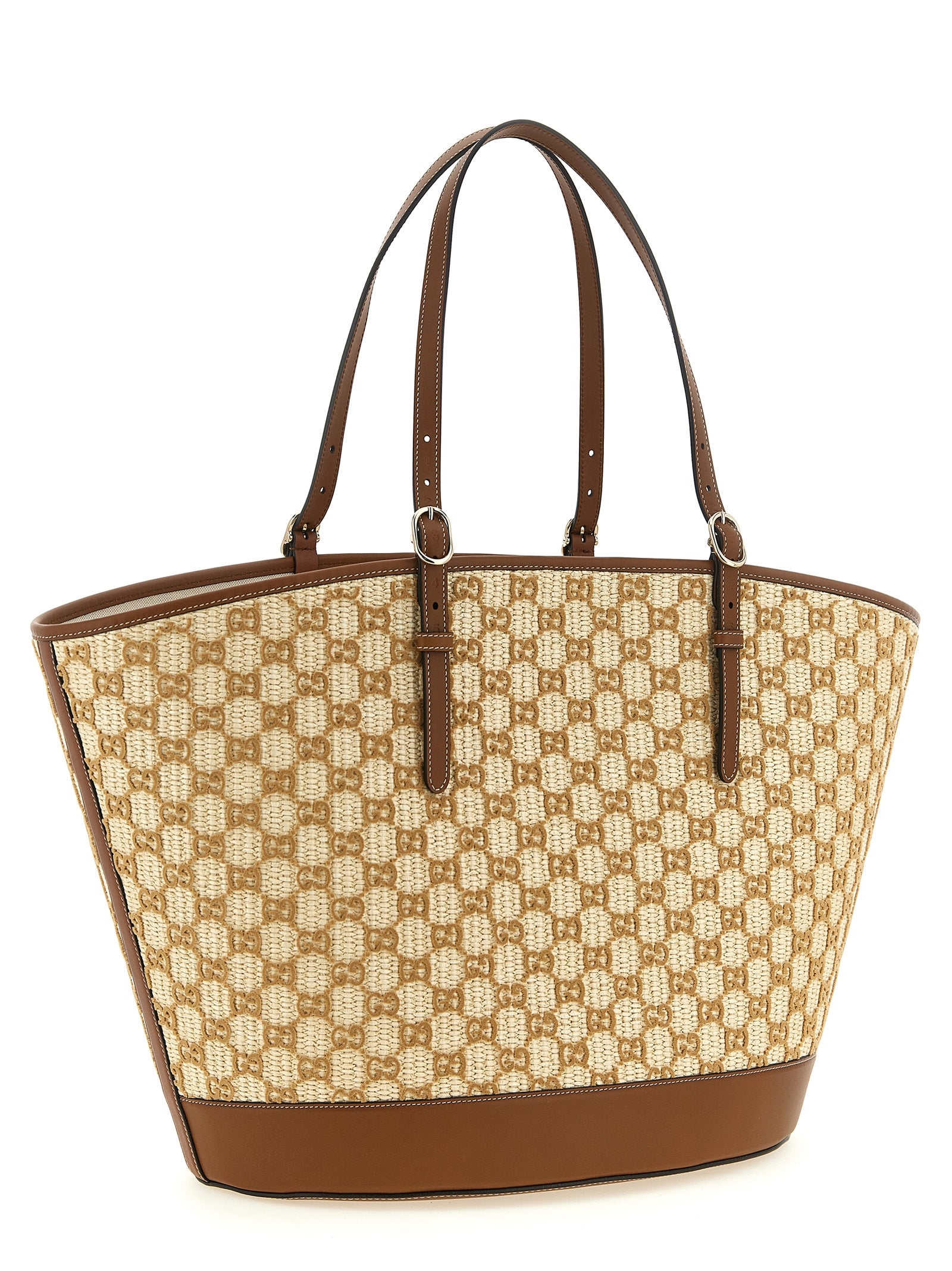 Gucci Brown Cotton Blend Handbag