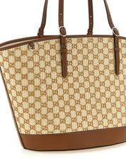Gucci Brown Cotton Blend Handbag
