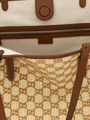 Gucci Brown Cotton Blend Handbag