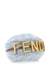Fendi Light Blue Cotton Denim Mini Hobo Handbag