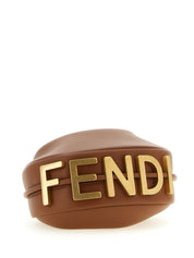 Fendi Brown Calfskin Mini Handbag