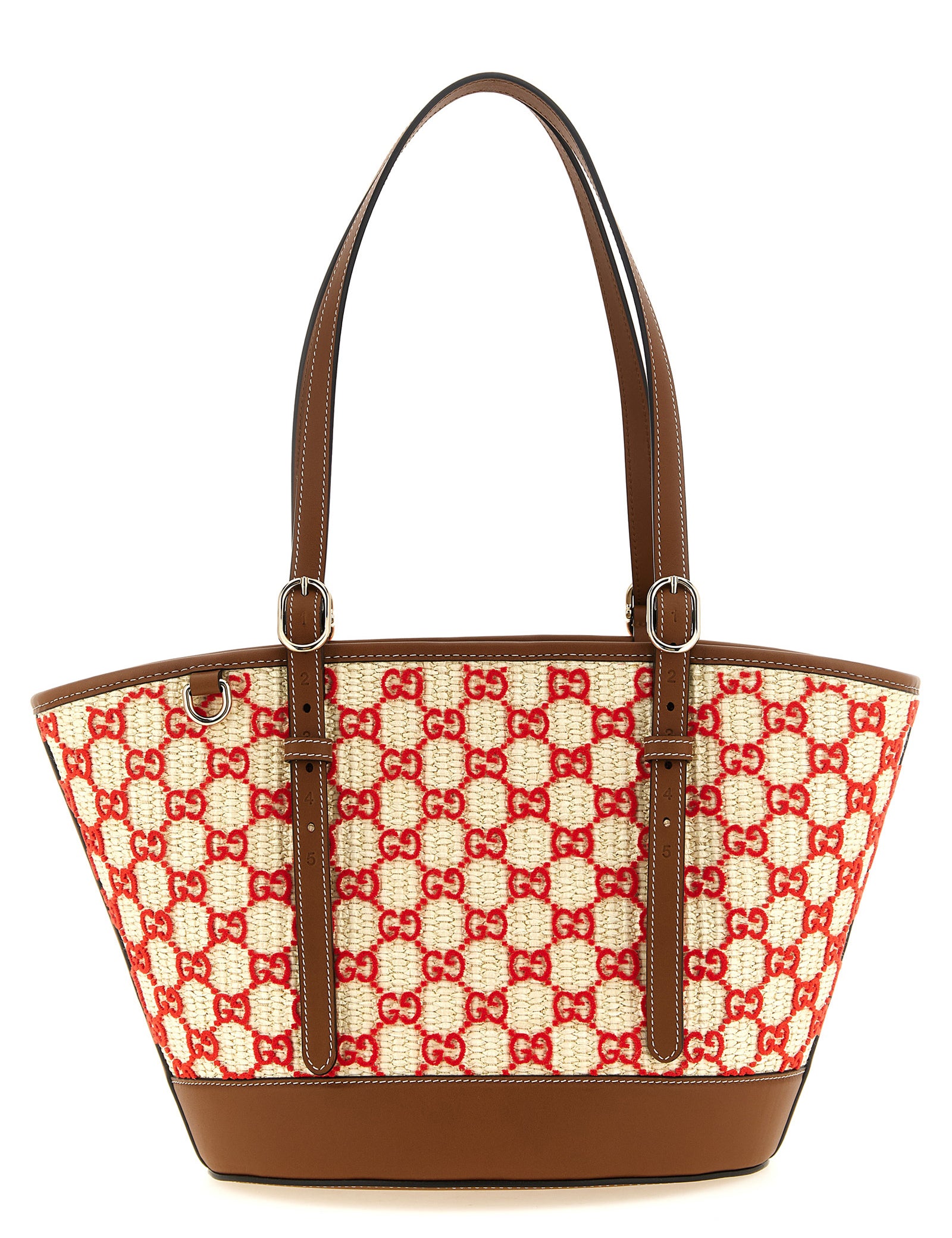 Gucci Multicolor Woven Shopping Bag