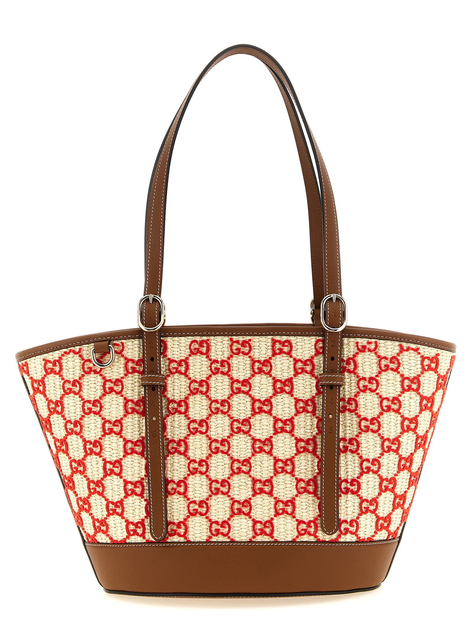 Gucci Multicolor Woven Shopping Bag