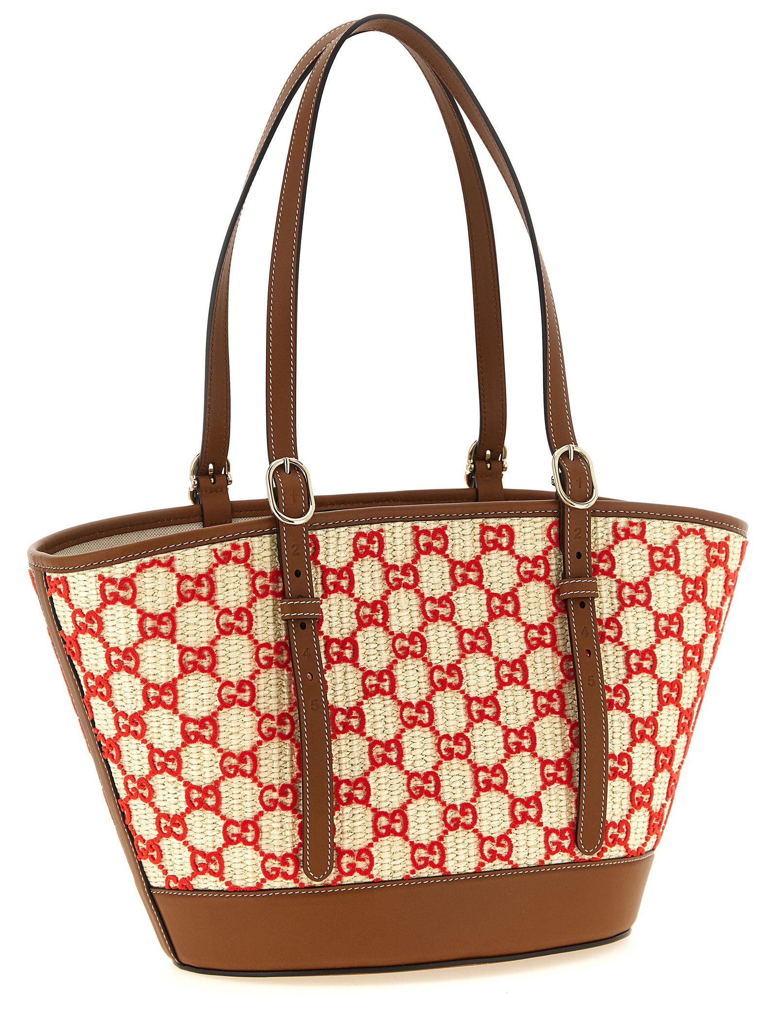 Gucci Multicolor Woven Shopping Bag