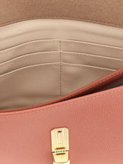 Furla Coral Pink Calfskin Clutch Bag
