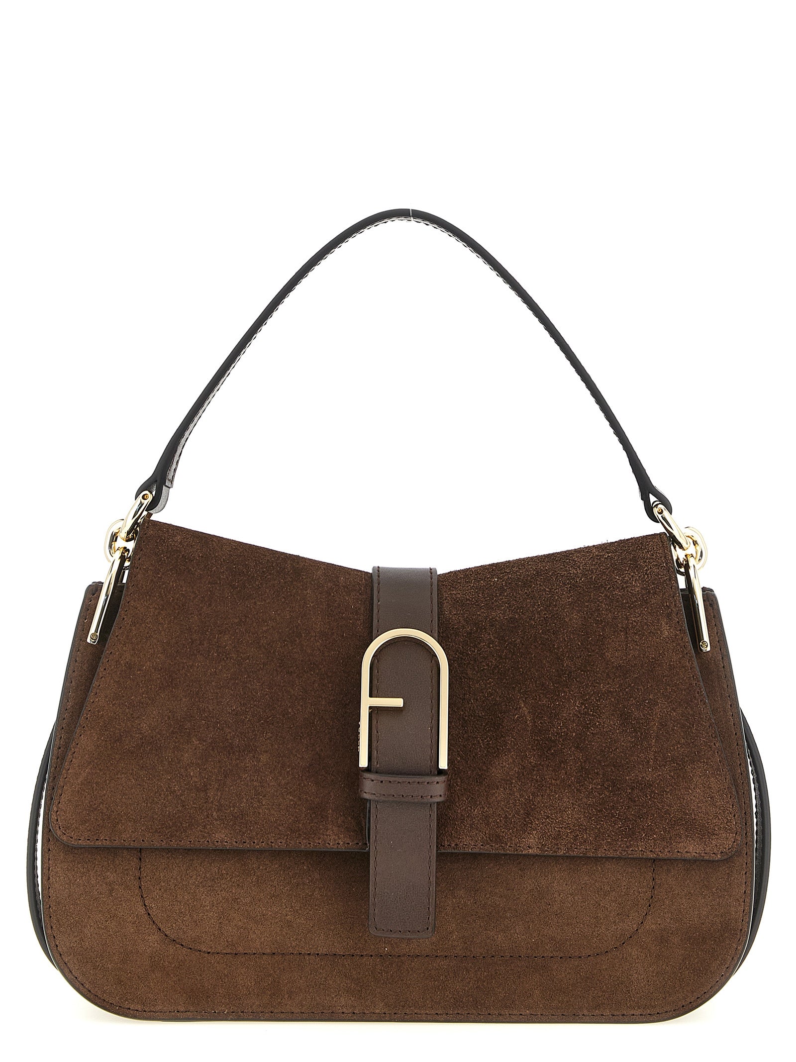 Furla Deep Chocolate Brown Calfskin Handbag